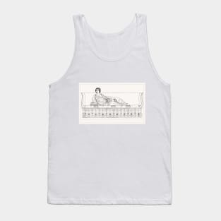 Roman Lady on a Couch Tank Top